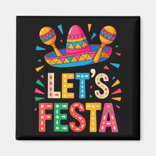 Let's fiesta cinco de mayo magnet