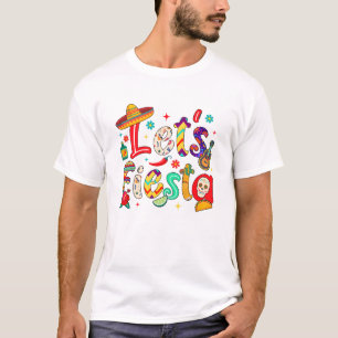 Lets Fiesta Cinco De Mayo Mexican Party Floral Sug T-Shirt