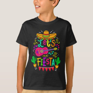Let's Fiesta Cinco De Mayo Mexican Party Guitar Lo T-Shirt