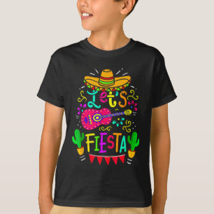 Lets Fiesta Cinco De Mayo Mexican Party Guitar Lov T-Shirt