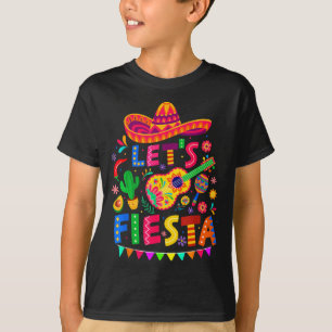 Let's fiesta cinco de mayo mexican sombrero guitar T-Shirt