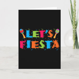 Let's Fiesta Cinco De Mayo Party Shirt Card