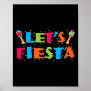 Let's Fiesta Cinco De Mayo Party Shirt  Poster