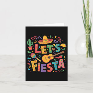 Lets Fiesta Cinco De Mayo Sombrero Mexican Party G Card