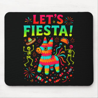 Let's fiesta! - cinco mayo mexican party fun mouse pad