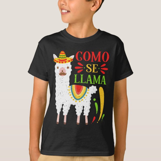 Let's Fiesta Como Te Llamas Cinco De Mayo Como Se  T-Shirt (Front)