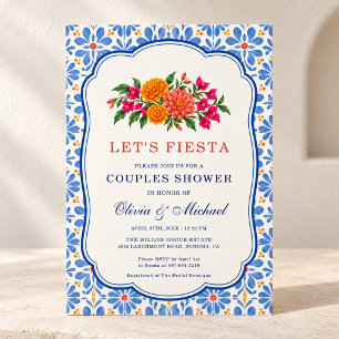 Let's Fiesta Couples Bridal Shower Invitation