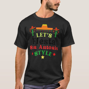 Let's Fiesta Drinking Party San Antonio Cinco De T-Shirt