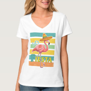  Let's Fiesta Flamingo Cinco De Mayo T-Shirt
