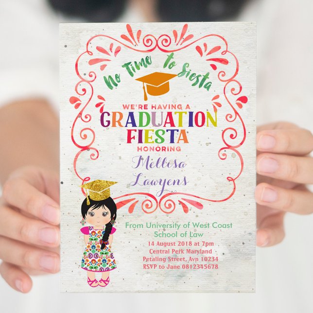 Let's fiesta Graduation Party Fiesta Invitation (Creator Uploaded)