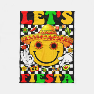 Let's fiesta groovy mexican boys girls kids cinco fleece blanket