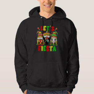 Let's Fiesta Latin Gnomes Mexican Party Poncho Cin Hoodie