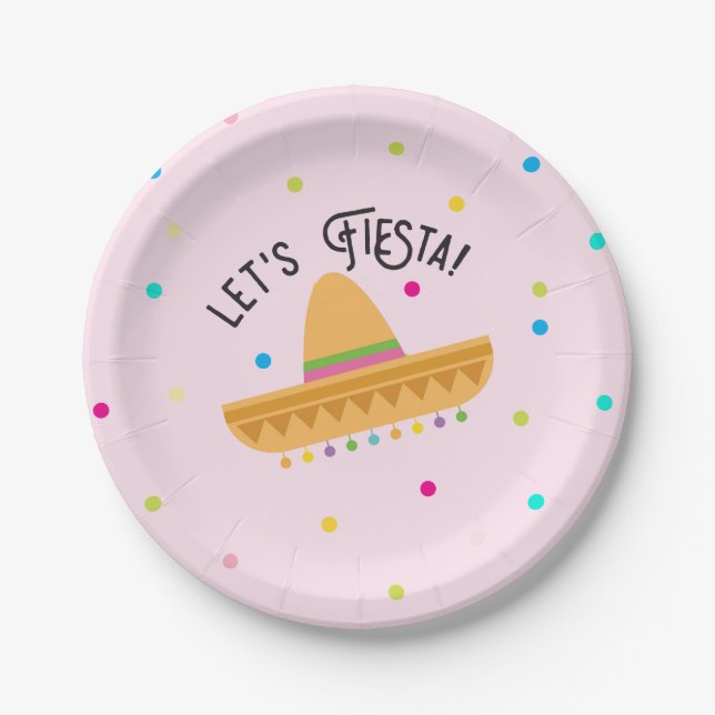 Let's Fiesta Paper Plates (Front)