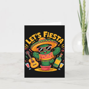 Let's fiesta party mexican 5 de mayo funny cinco card