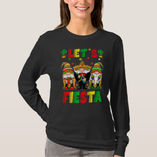 Let's Fiesta Poncho Sombrero Mexican Gnomes Cinco T-Shirt