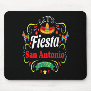 Let's Fiesta Shirt Drinking Party San Antonio Cinc Mouse Pad
