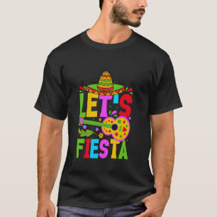 Let's Fiesta Sombrero Guitar Fun Colours T-Shirt