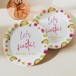 Let's Fiesta Taco Mexican Fiesta Birthday Party Paper Plate<br><div class="desc">This is a Let's Fiesta Taco Mexican Fiesta Birthday Party Paper Plates!</div>