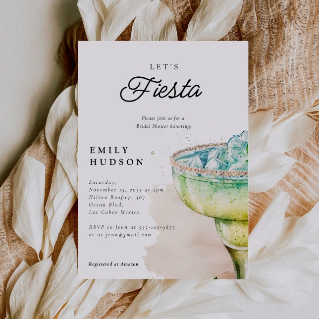 Let's Fiesta Tequila Bridal Shower Invitation (Creator Uploaded)