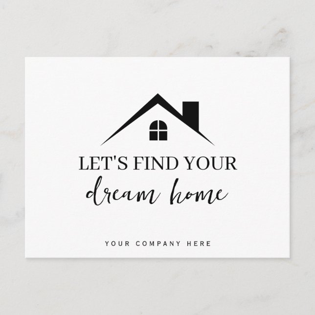 Let's Find Your Dream Home Realty Postcard (Front)
