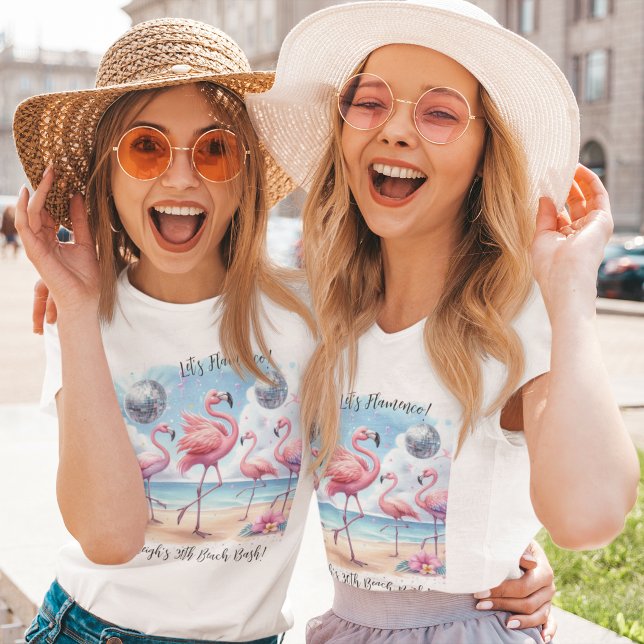 Let's Flamenco! Birthday Beach Bash Commemorative  T-Shirt (Creator Uploaded)
