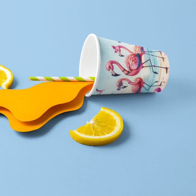 Let's Flamingle Beach Party Paper Cups (Creator Uploaded)