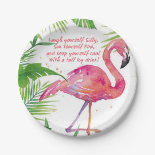 Let's Flamingle Paper Plate