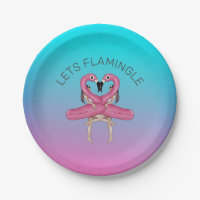 Let's Flamingle Party Float Ombre Pink