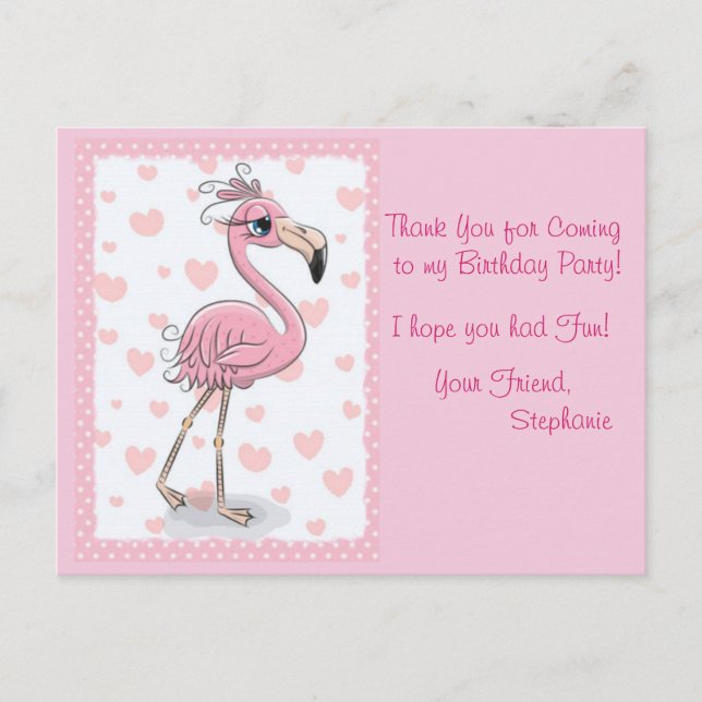 Let's Flamingo Postcard (Front)