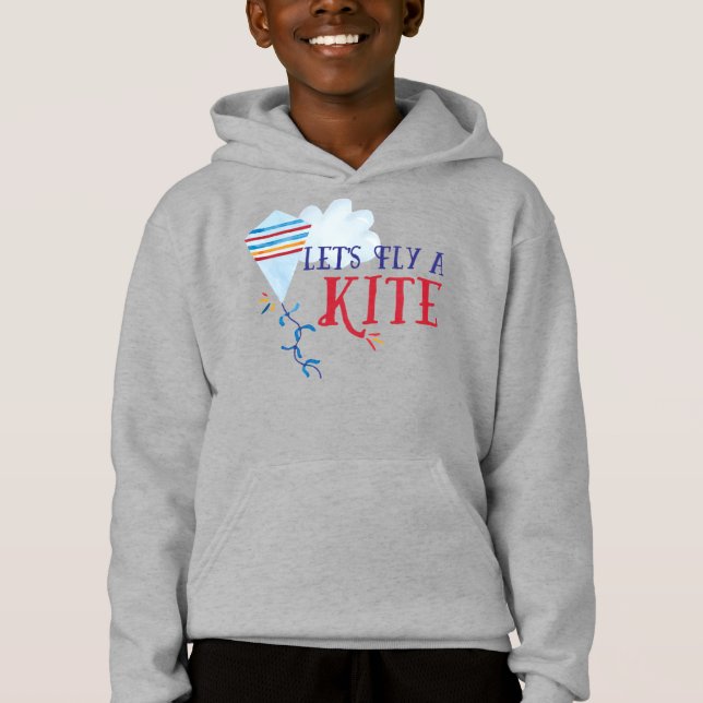 Let's Fly a Kite Kids Sweatshirt (Front)