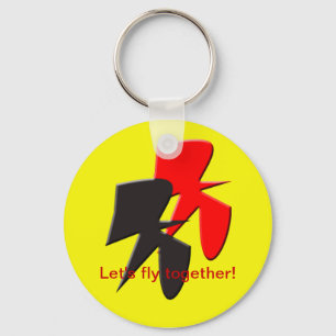 Let's fly together Keychain