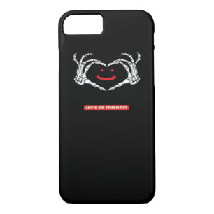 Let's Friends! Classic Skeleton Hands Heart Case-Mate iPhone Case