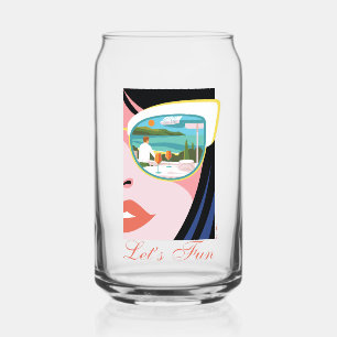 Let's Fun - The White Lotus Can Glass