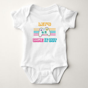 Let's game it out - Retro style Baby Bodysuit