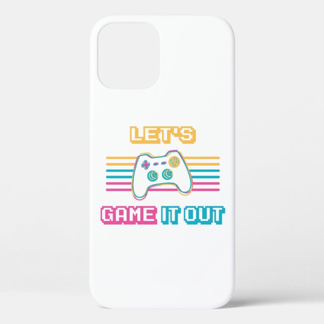 Let's game it out - Retro style Case-Mate iPhone Case (Back)