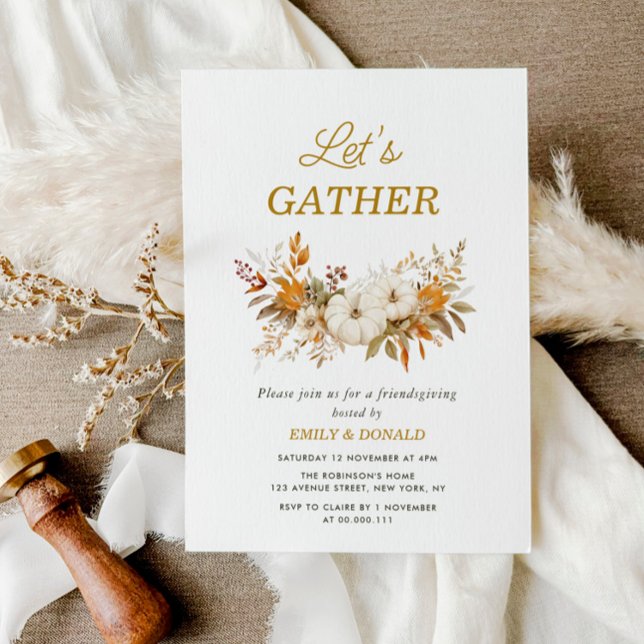 Lets Gather friendsgiving Invitation (Creator Uploaded)