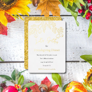 Let's Gather Golden Autumn Berries Pure White