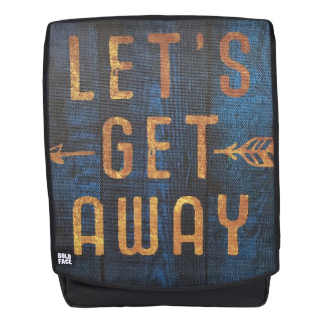 lets get away backpack (Front)