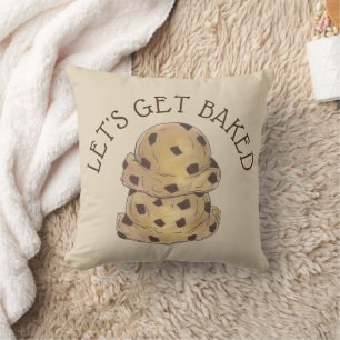 Let's Get Baked Chocolate Chip Cookie Dough Foodie Cushion