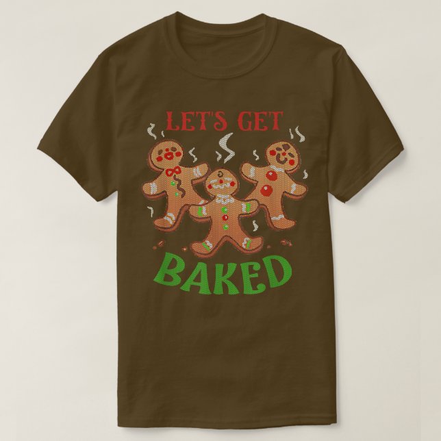 Lets Get Baked Funny Ugly Christmas Ugly Sweater F (Design Front)