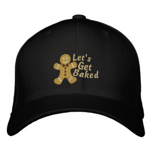 Let's get Baked Gingerbread Man Embroidered Hat