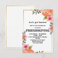Let's Get Basted | Friendsgiving invitation