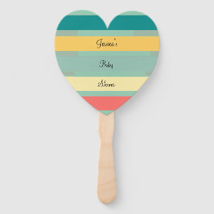 Let's Get Beachy Heart-Shape Hand Fan