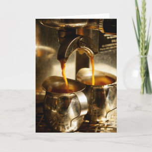 Let's get coffee Espresso Notecard