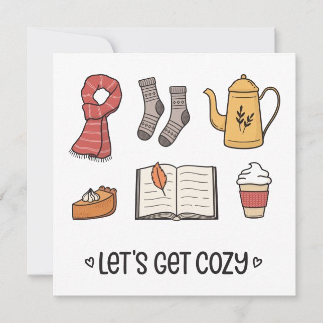 Let's Get Cosy Card (Front)