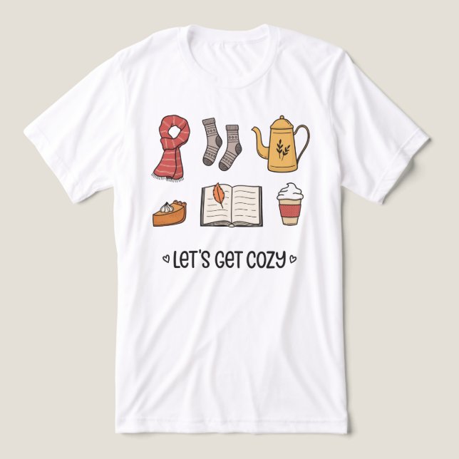Let's Get Cosy Tri-Blend Shirt (Design Front)