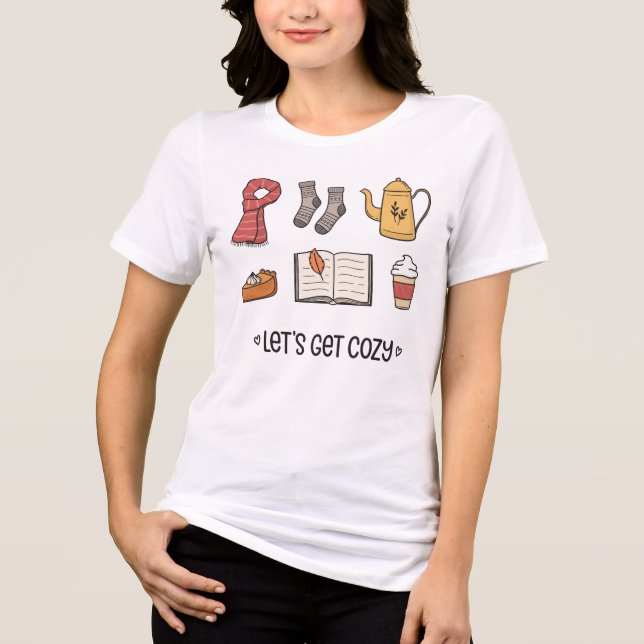 Let's Get Cosy Tri-Blend Shirt (Front)