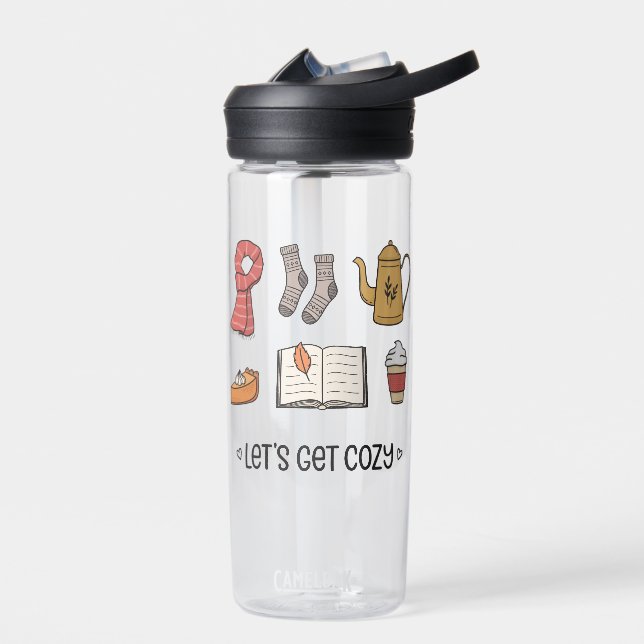 Let's Get Cosy Water Bottle (Left)