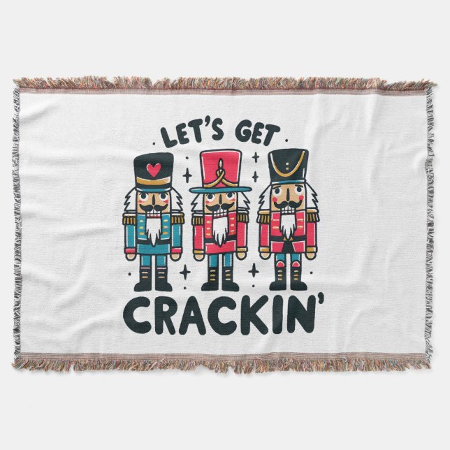Lets Get Crackin Throw Blanket (Front)