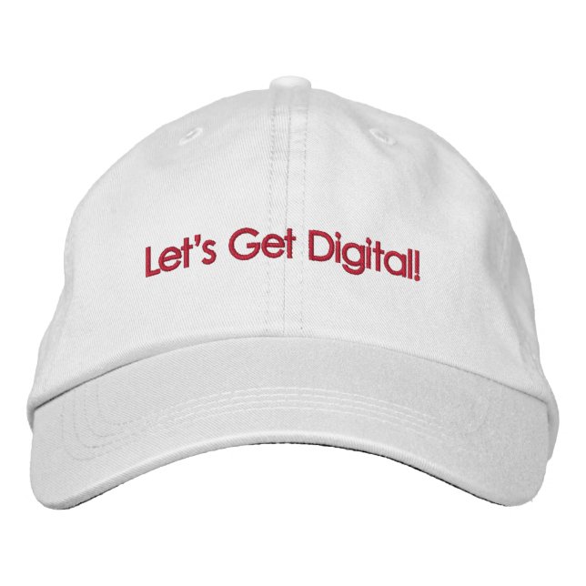 Let's Get Digital! - Personalised Adjustable Hat (Front)
